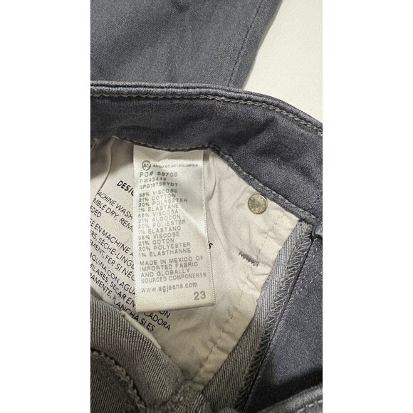 AG Women's Mari High-Rise Slim Straight Leg Jean Gray Size 23 NWT - Picture 11 of 11
